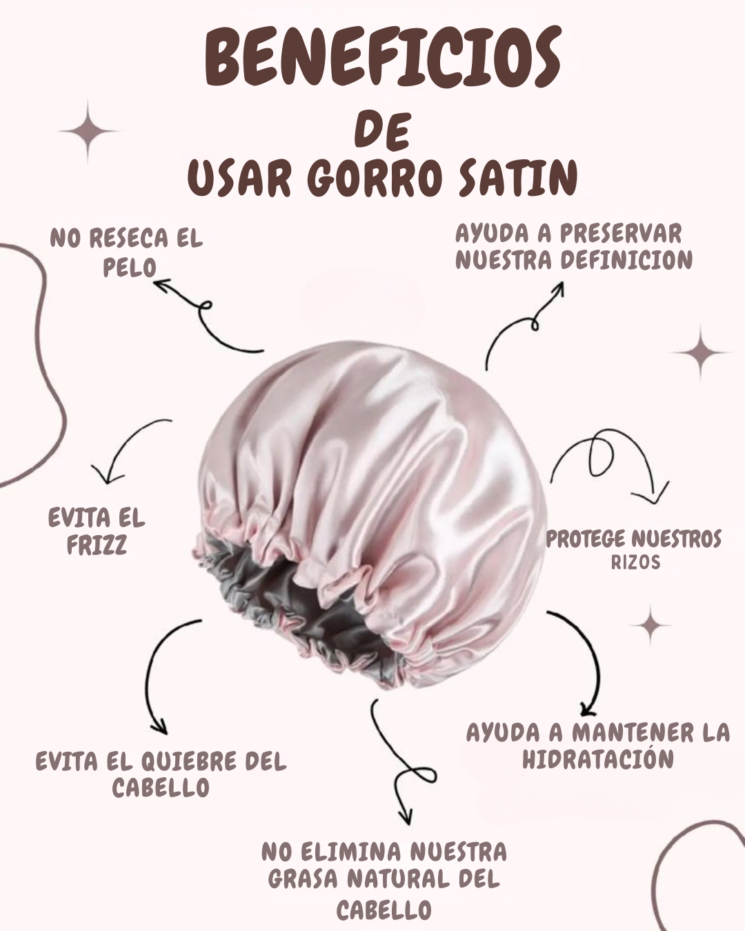 Gorros de Satín "Sweet Dreams"