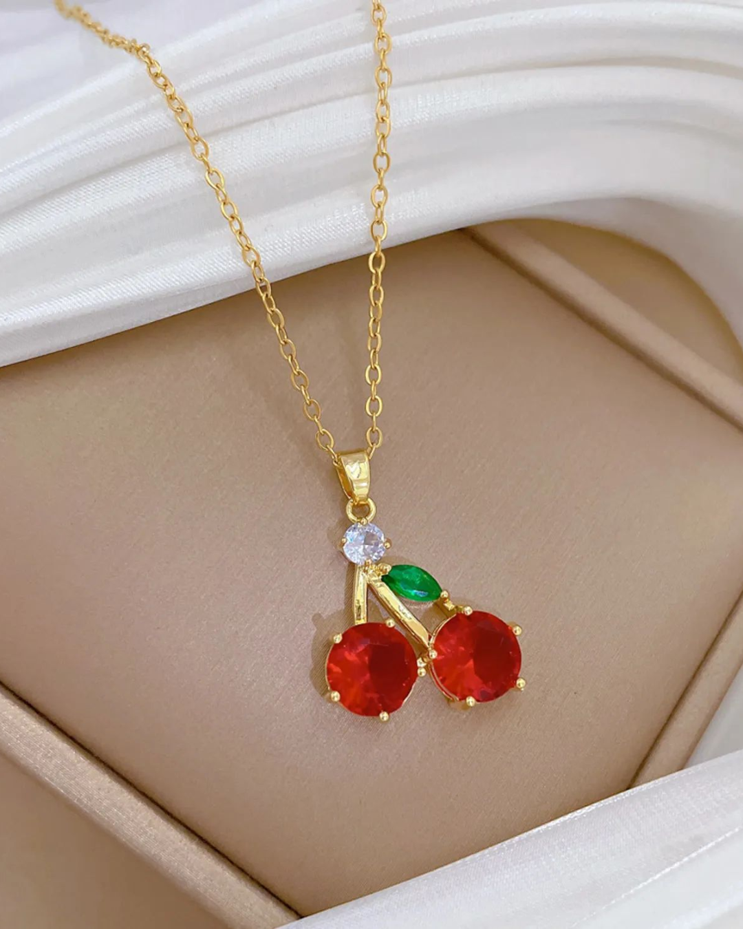 Collar Cereza Crystal