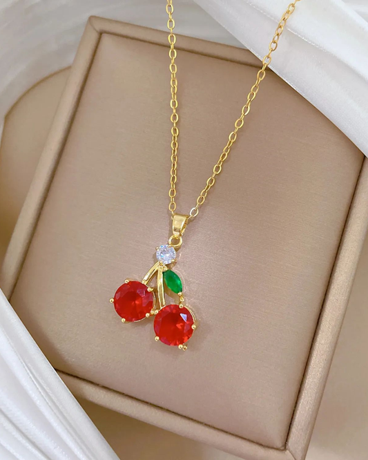 Collar Cereza Crystal