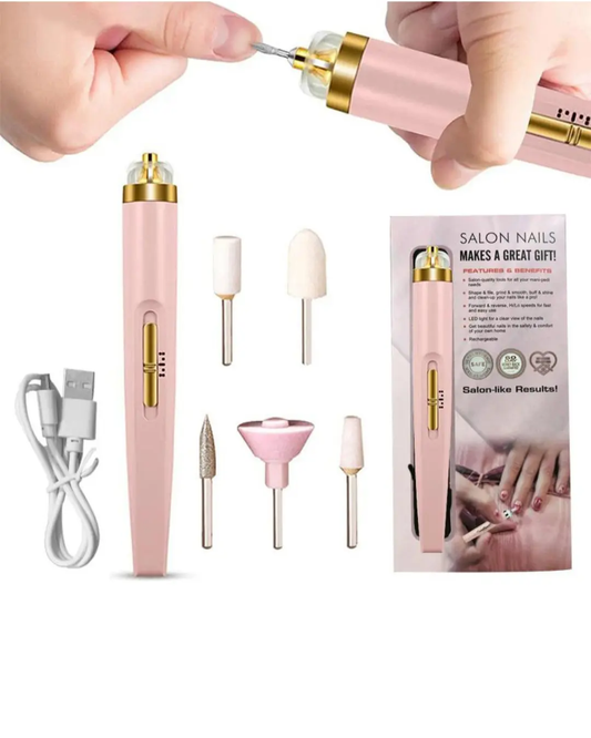Kit Pulidor De Uñas Eléctrico Recargable Drill Inalambrico