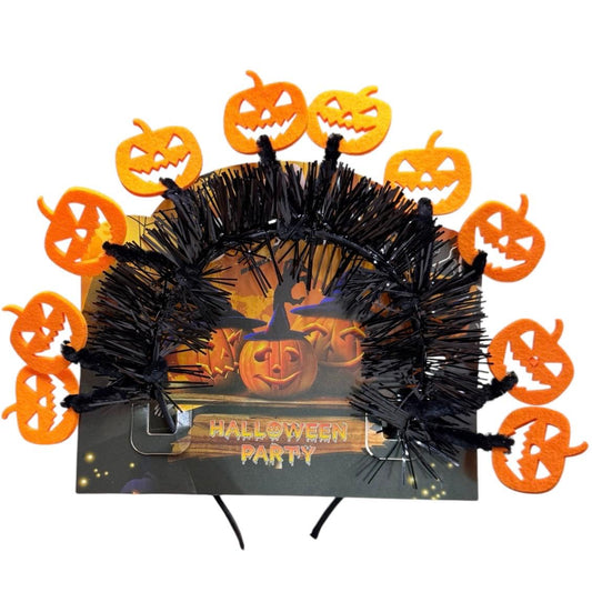 DIADEMA CALABAZAS PEQUEÑAS HALLOWEEN ENCARTONADA